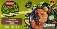 Green Cuisine Mushroom and Caramelised Onion Burgers