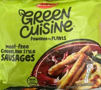 Meat-free cumberland style sausages