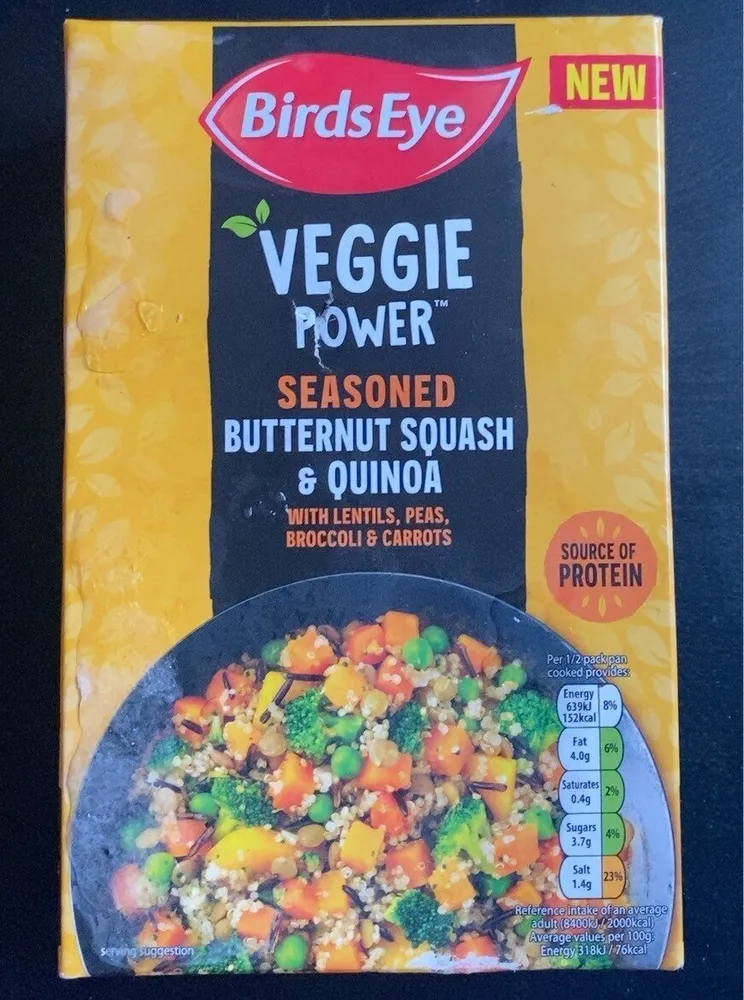 Seasoned butternut squash and quinoa
