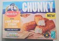 Bird's Eye 6 Chunky Chip Shop Curry Fish Fingers