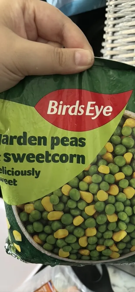 garden peas & sweetcorn