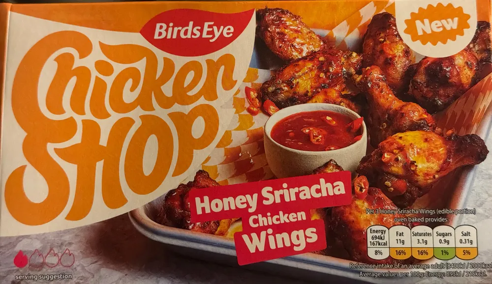 Honey Sriracha Chicken Wings