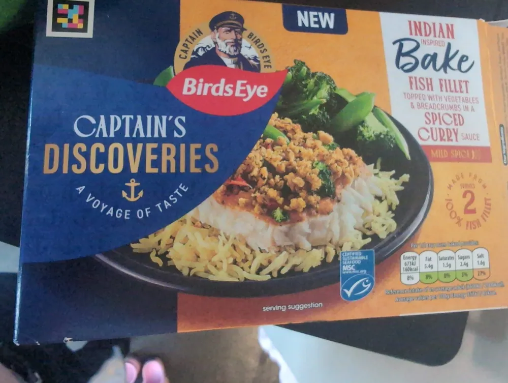Indian inspired bake fish fillet
