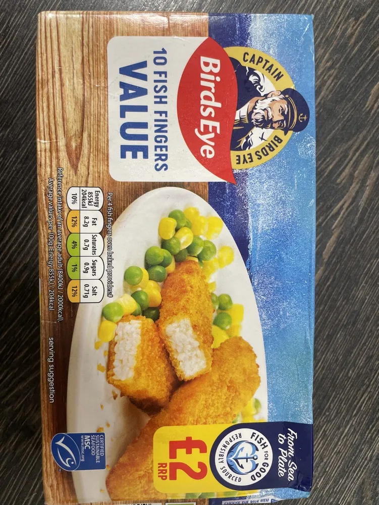 Birds Eye Fish Gingers