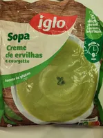 Sopa Creme de ervilhas e courgette