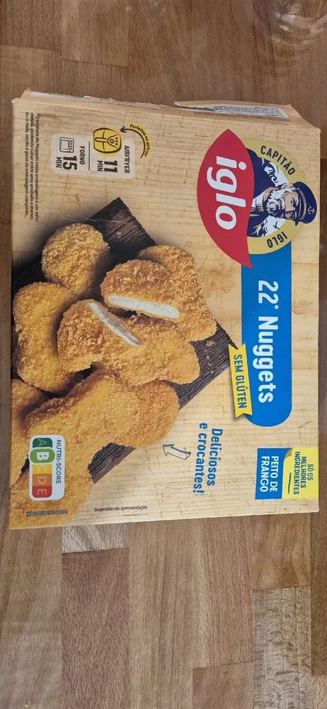 Nuggets Sem Gluten Preparado No Forno