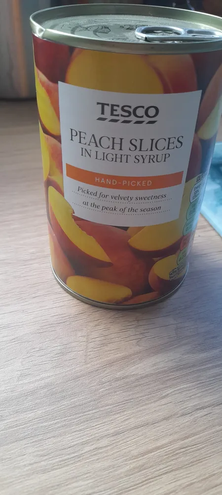 Peach slices in light syrup