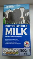 British whole milk