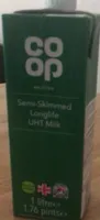 Semi skimmed long life milk
