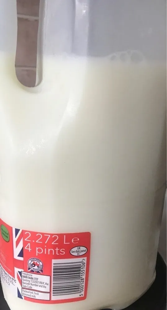 British skimmed milk
