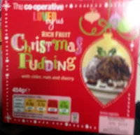 Rich fruit christmas pudding