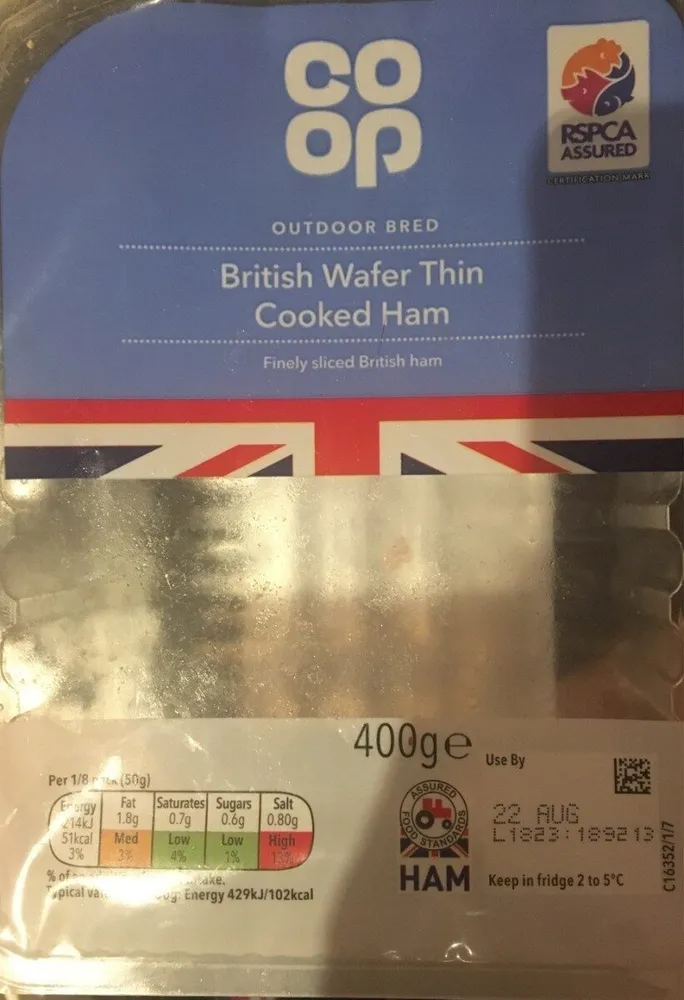 British Wafer Thin Cooked Ham