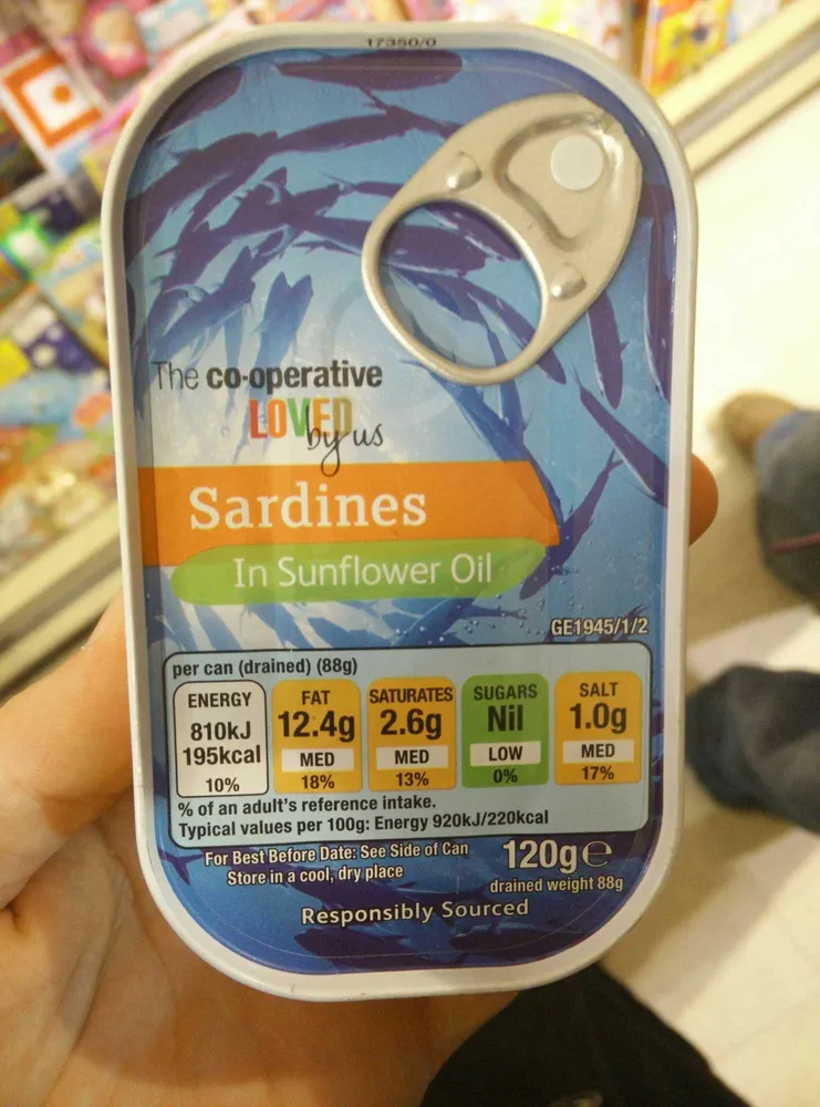 SARDINES IN SUNFLOWER OIL