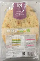 Garlic & coriander naan bread