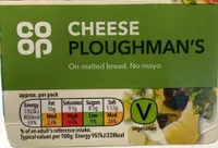 Cheese Ploughman’s sandwich