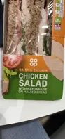 CHICKEN SALAD WITH MAYONNAISE ON MALTED BREAD