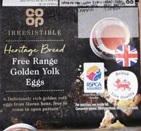Free Range Golden Yolk Eggs