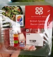 British smoked bacon lardons