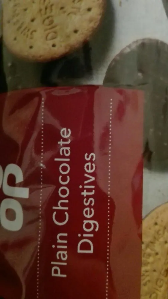 Plain chocolate digestive