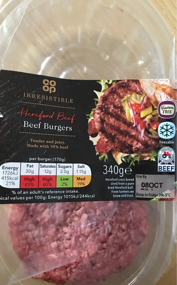 Hereford Beef Beef Burgers