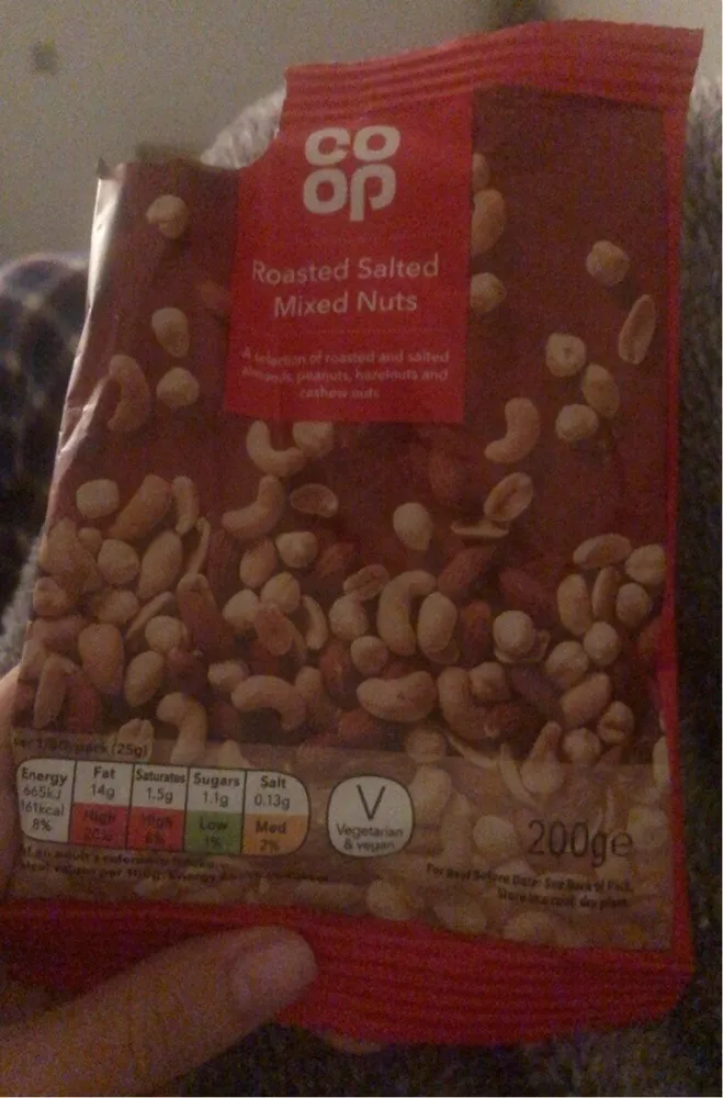 Roasted salted mixed nuts