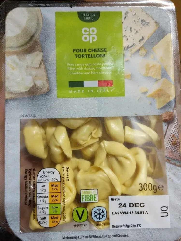 Four cheese tortellini