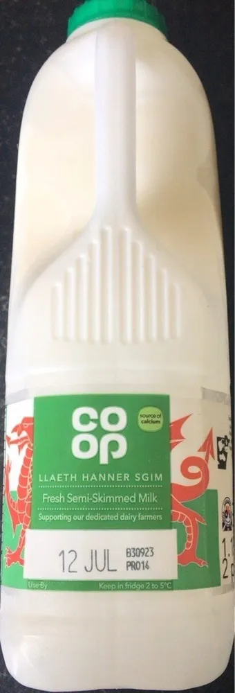 Fresh semi skimmed milk
