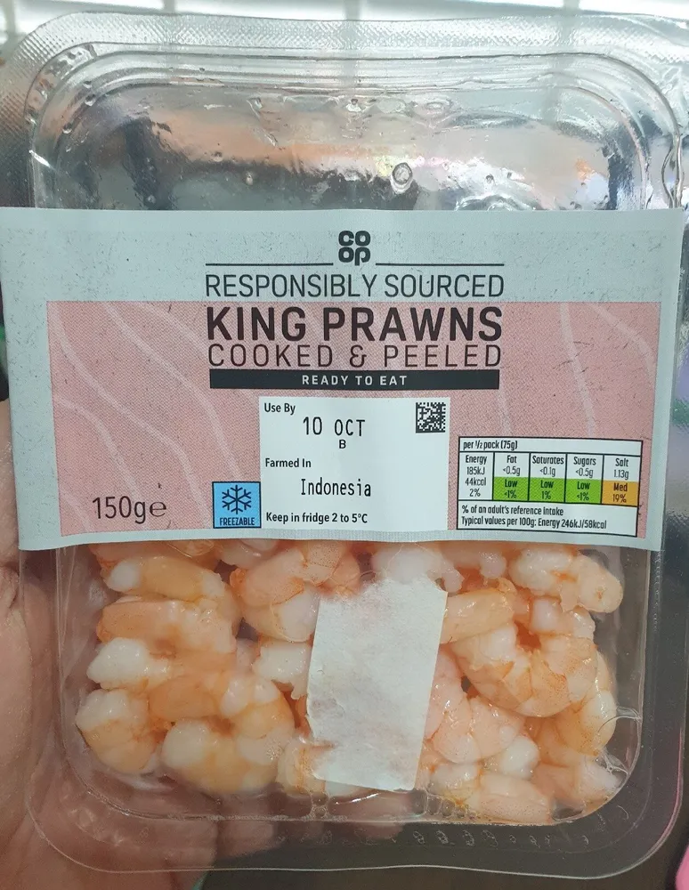 KING PRAWNS COOKED & PEELED