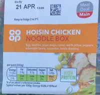 Hoisin chicken noodle box