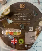 Buttered mashed potato
