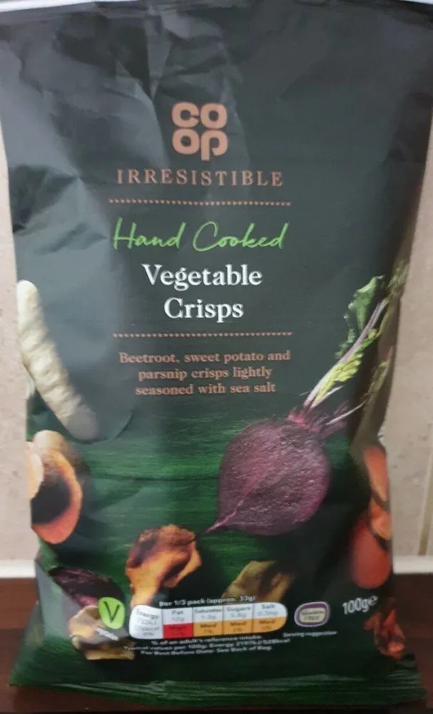 Vegetable Crisps hand cooked