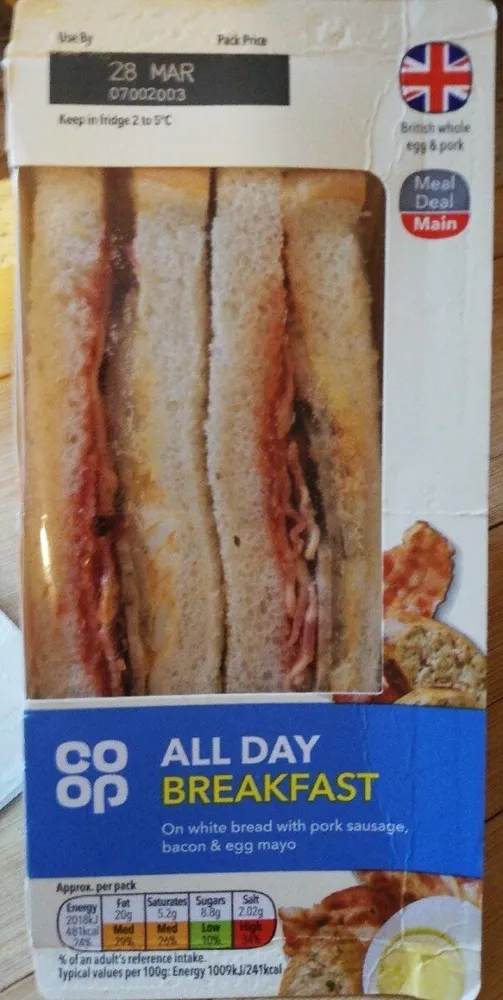 All Day Breakfast Sandwich