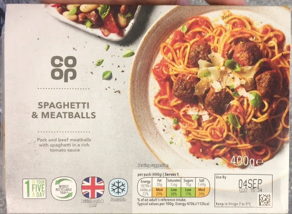 Spaghetti and meatballs