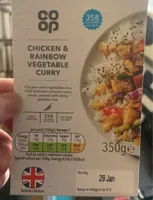 Chicken and rainbow vegetable curry