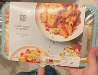 Three cheese pasta melt