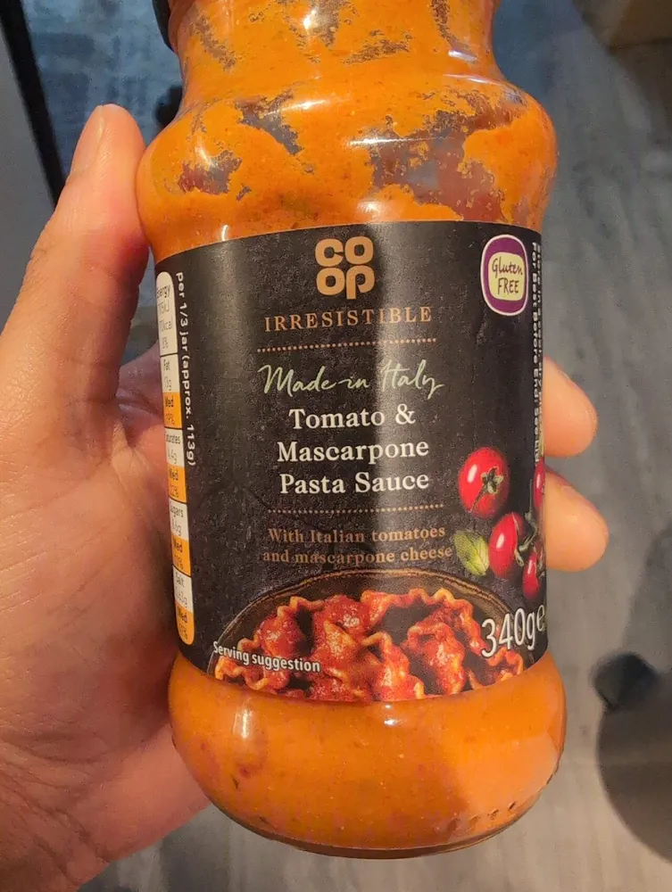 Tomato & Mascarpone Pasta Sauce