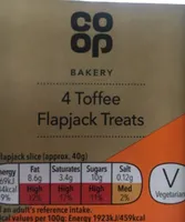 Toffee flapjack treats