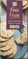 Coop Free From Sea Salt & Black Pepper Crackers