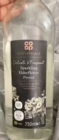 Sparkling elderflower spring water drink