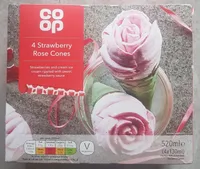 Strawberry rose cone
