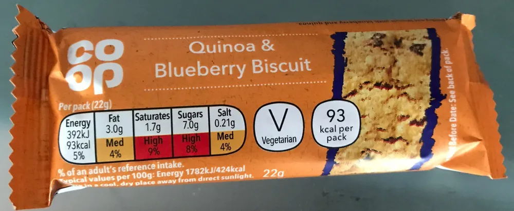Coop quinoa &blueberry biscuit