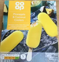 Pineapple and coconut coolers