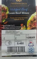 Lean beef mince