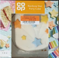 Rainbow star party cake