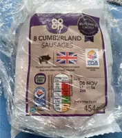 Butcher's Choice 8 British Cumberland Sausages