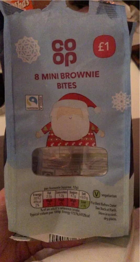 8 mini brownie bites