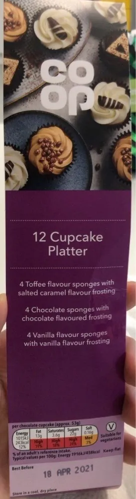 12 cupcake platter