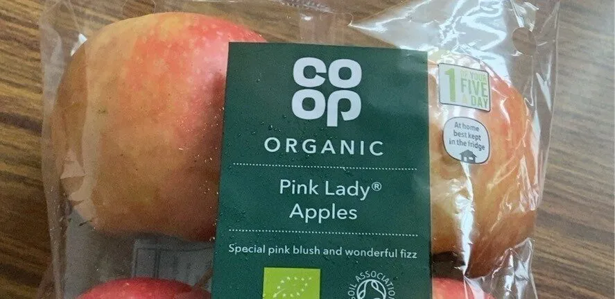 Organic pink lady apples