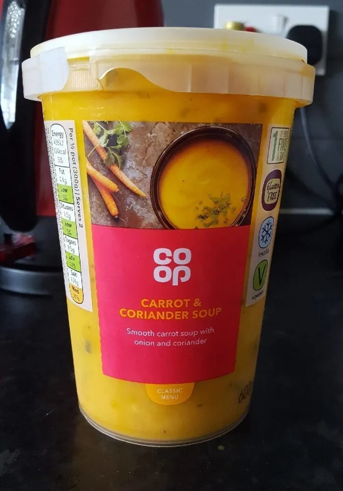 Carrot & coriander soup