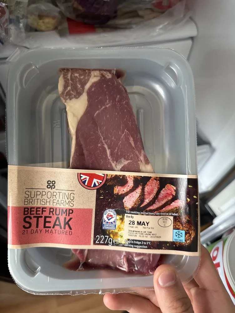British Beef Rump Steak 21 Day Matured